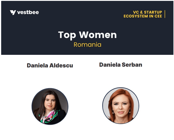 Daniela Șerban and Daniela Aldescu, VERTIK Partners, were included in Vestbee’s top of successful women 
